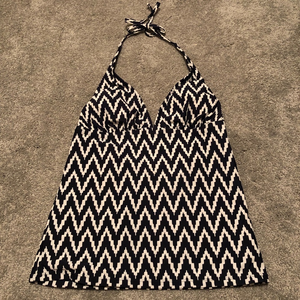 Gap Body Blue Ikat Tankini NWOT